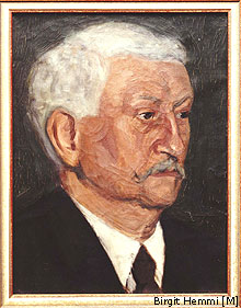 Portrait von Prof. Dr. Dr. h.c. Carl. Hartwich, gemalt von seiner Tochter Susanne Lejeune-Hartwich., ca. 1910. Leihgabe der Familie Lejeune.