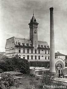 Das neue Zeichensaalgebäude mit Maschinenhalle, 1904.