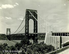 Ansicht der George Washington Bridge von 1942.