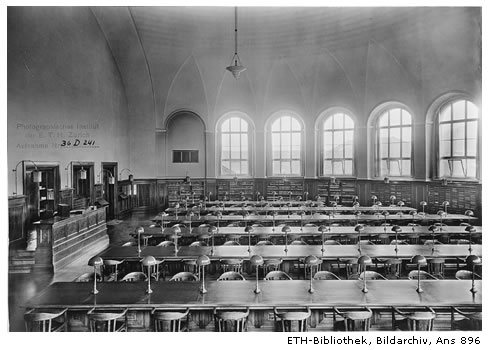 Lesesaal der ETH-Bibliothek, 1936